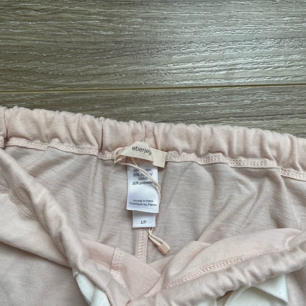 Eberjay Women’s Gisele Tencel Modal Slouchy PJ Set Light Pink Sz S EUC - Picture 5 of 11